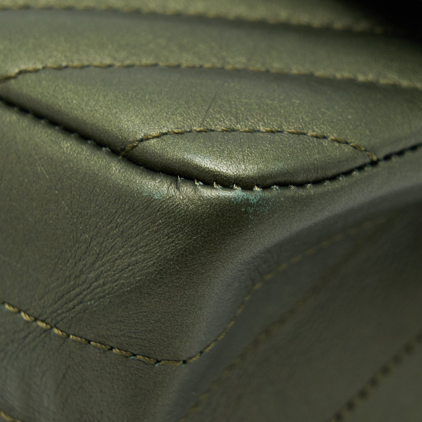Chanel Small 2.55 Reissue Flap Bag Calfskin Dark Green Brushed Gold Hardware