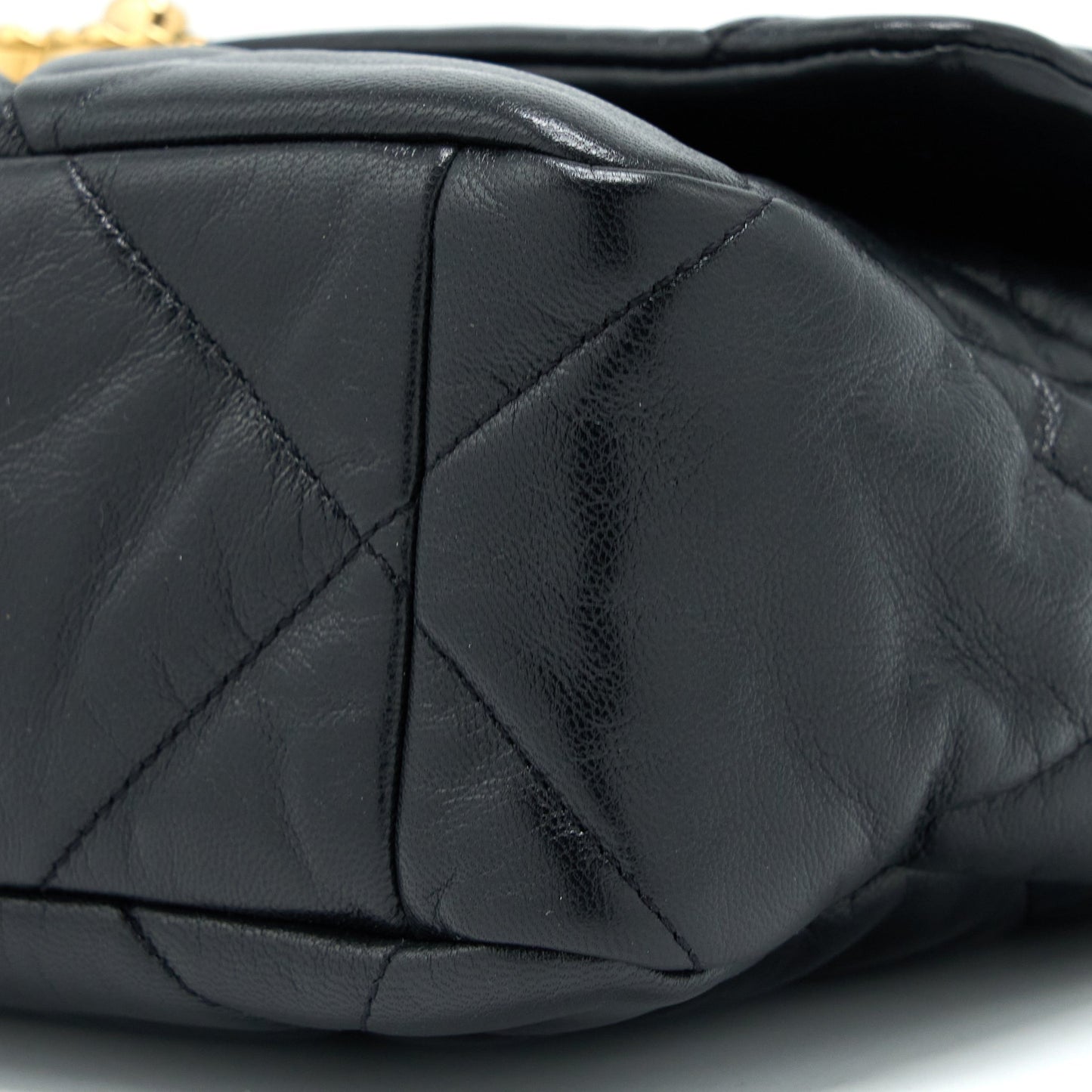 Chanel Medium 19 Bag Goatskin Black Multicolour Hardware