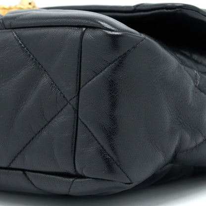 Chanel Medium 19 Bag Goatskin Black Multicolour Hardware