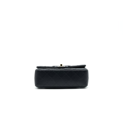 Chanel Mini Rectangular Flap Bag Black LGHW LAMBSKIN