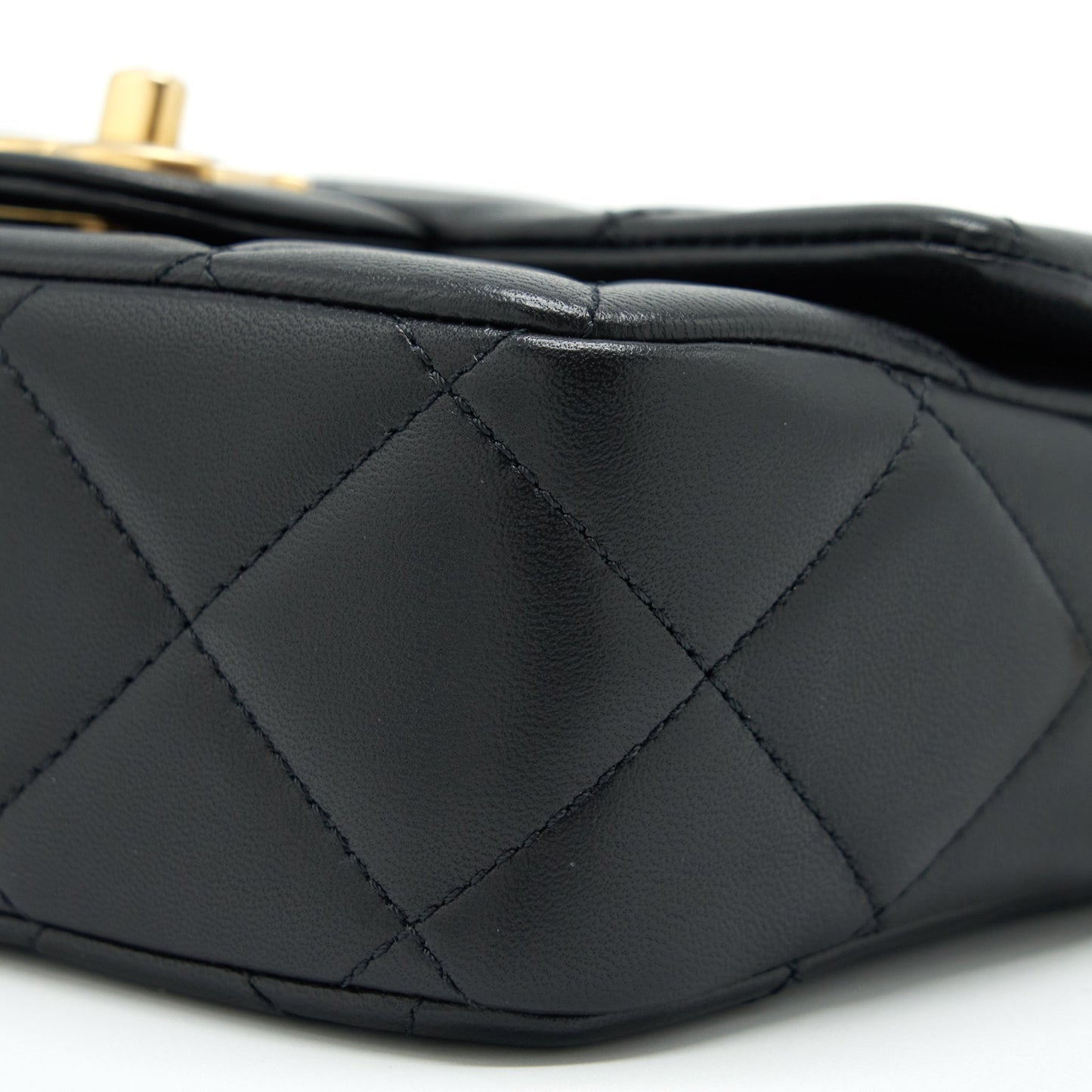 Chanel My Perfect Mini Flap Bag Lambskin Black GHW (Microchip)