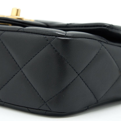 Chanel My Perfect Mini Flap Bag Lambskin Black GHW (Microchip)