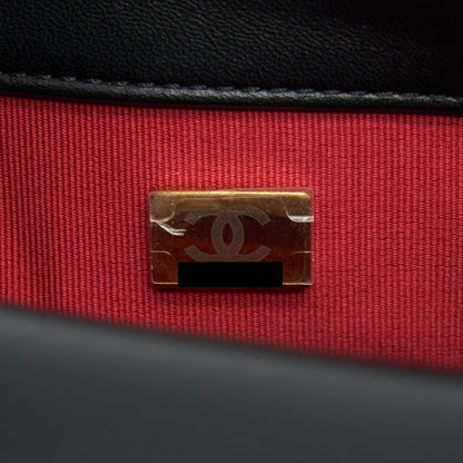 Chanel My Perfect Mini Flap Bag Lambskin Black GHW (Microchip)