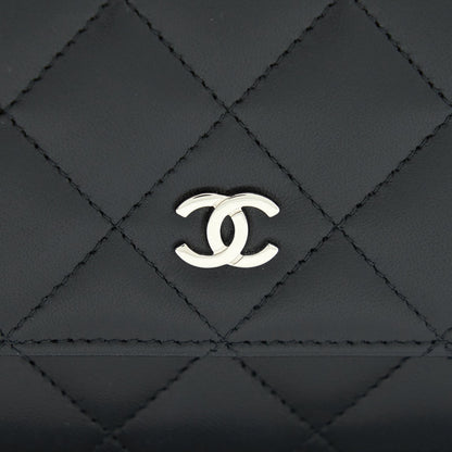 Chanel Classic Wallet On Chain Lambskin Black SHW