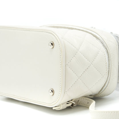 Chanel PVC Aquarium Backpack Aged Calfskin White SHW