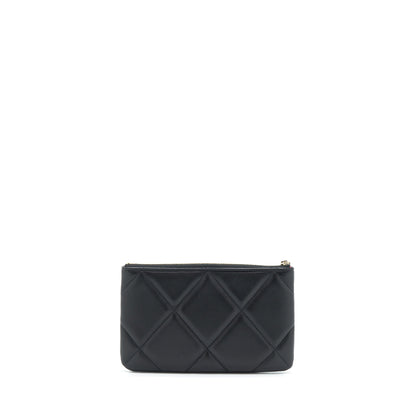 Chanel 19 Pouch Lambskin Black GHW