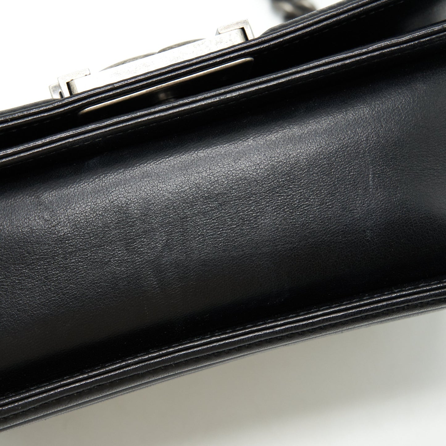 Chanel Small Boy With Crystals Lambskin Black Ruthenium Hardware