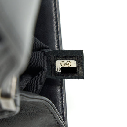 Chanel Small Boy With Crystals Lambskin Black Ruthenium Hardware