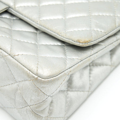 Chanel Reissue 2.55 226 Double Flap Bag Lambskin Silver SHW