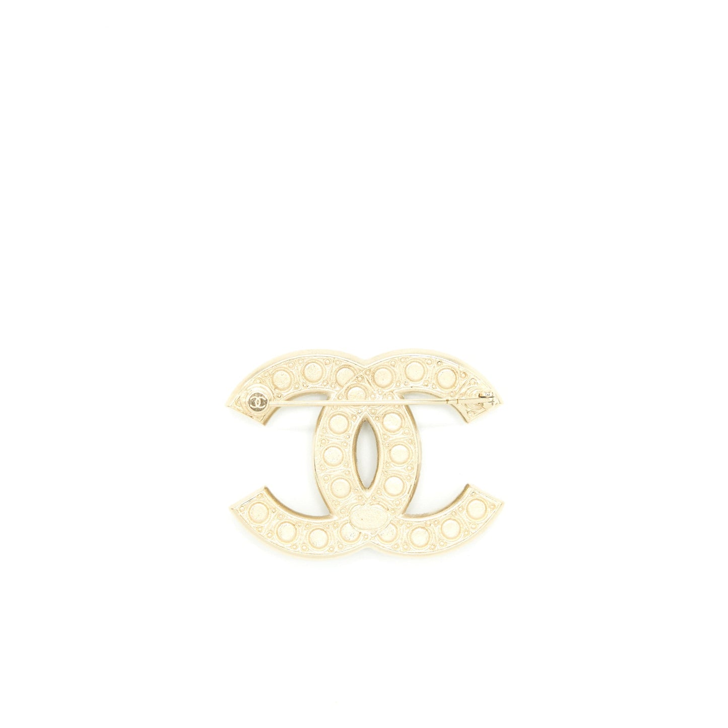 Chanel 21P Glass Pearls/Crystal Brooch