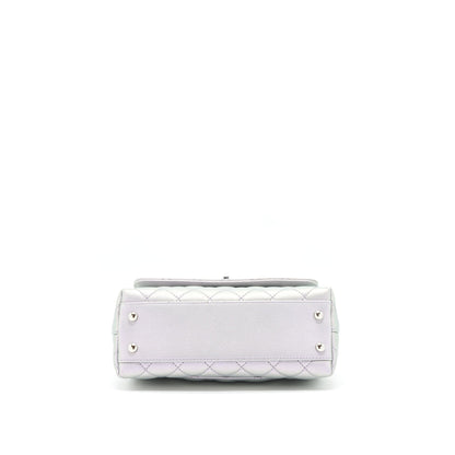 Chanel 21k small coco handle 24cm Lilac rainbow hardware