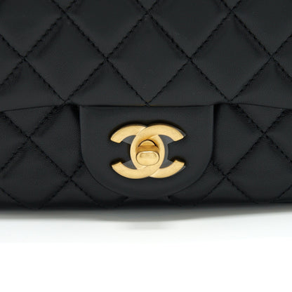 Chanel Pearl Crush Mini Square Lambskin Black Brushed GHW
