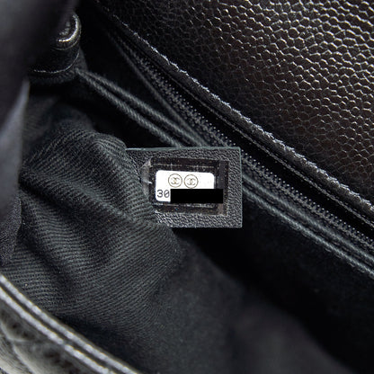 Chanel Small Coco Handle Caviar So Black With Black Hardware