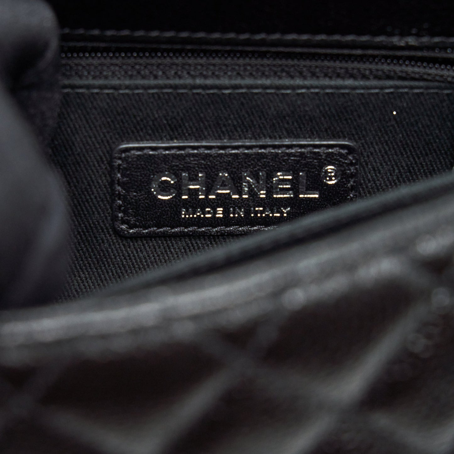 Chanel Small Coco Handle Caviar So Black With Black Hardware