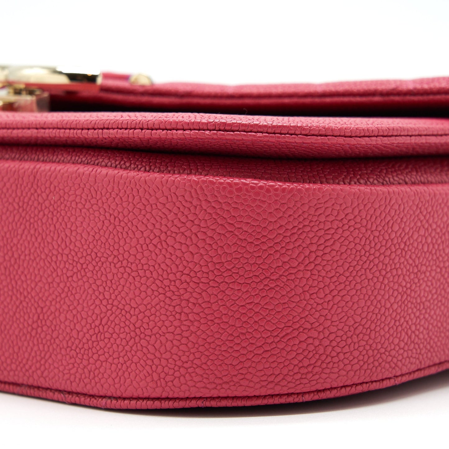 Chanel Seasonal Messenger Crossbody Bag Caviar Pink LGHW
