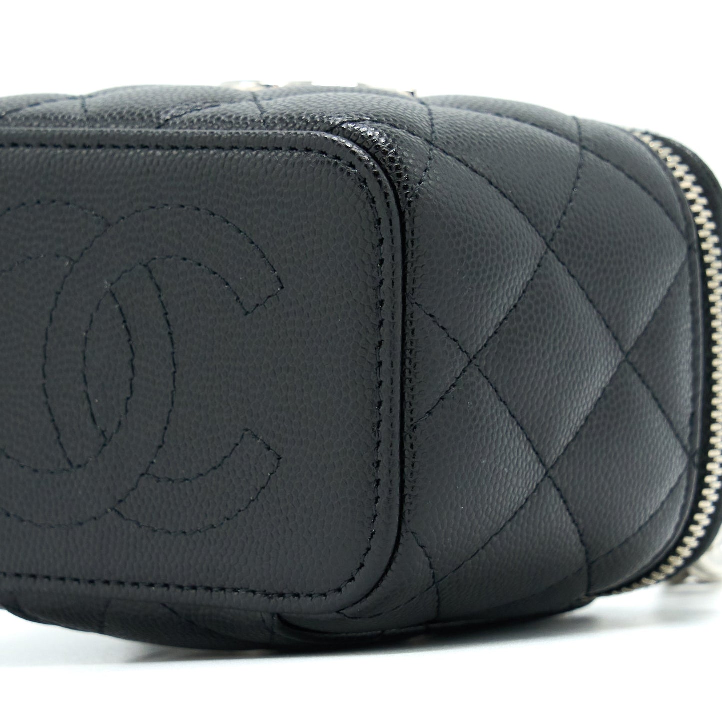 Chanel Mini Vanity With Giant Chain Caviar Black SHW