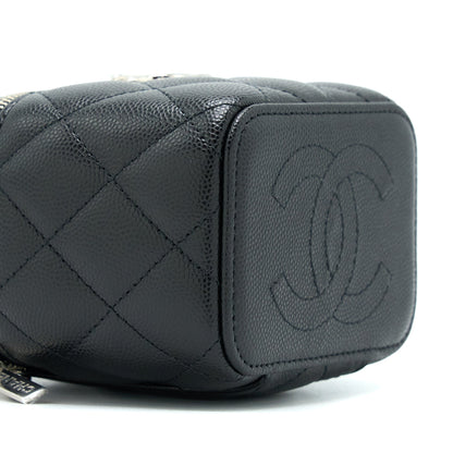 Chanel Mini Vanity With Giant Chain Caviar Black SHW
