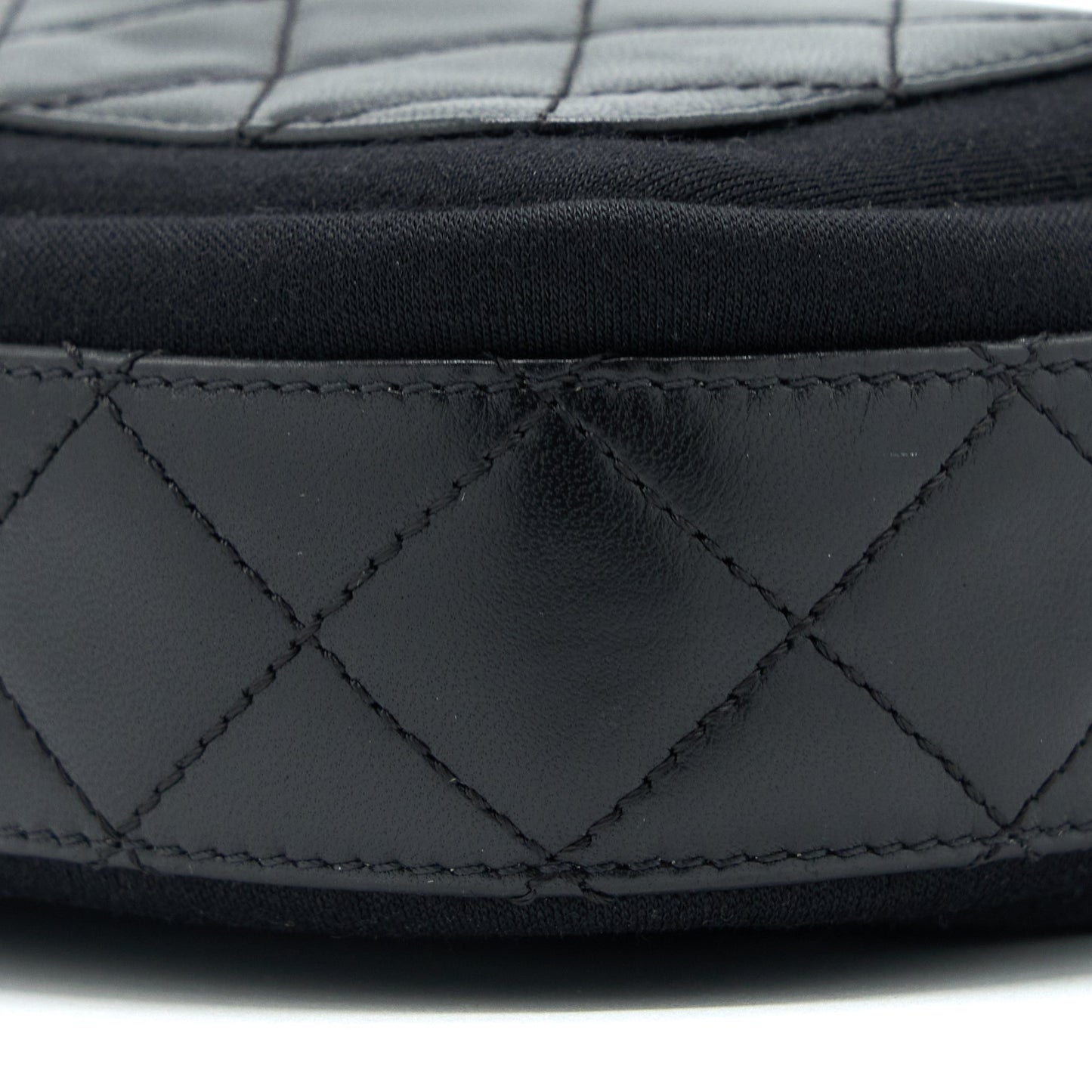 Chanel Camera Bag Leather/ Canvas Black GHW