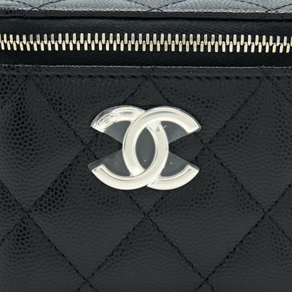 Chanel Mini Vanity With Giant Chain Caviar Black SHW