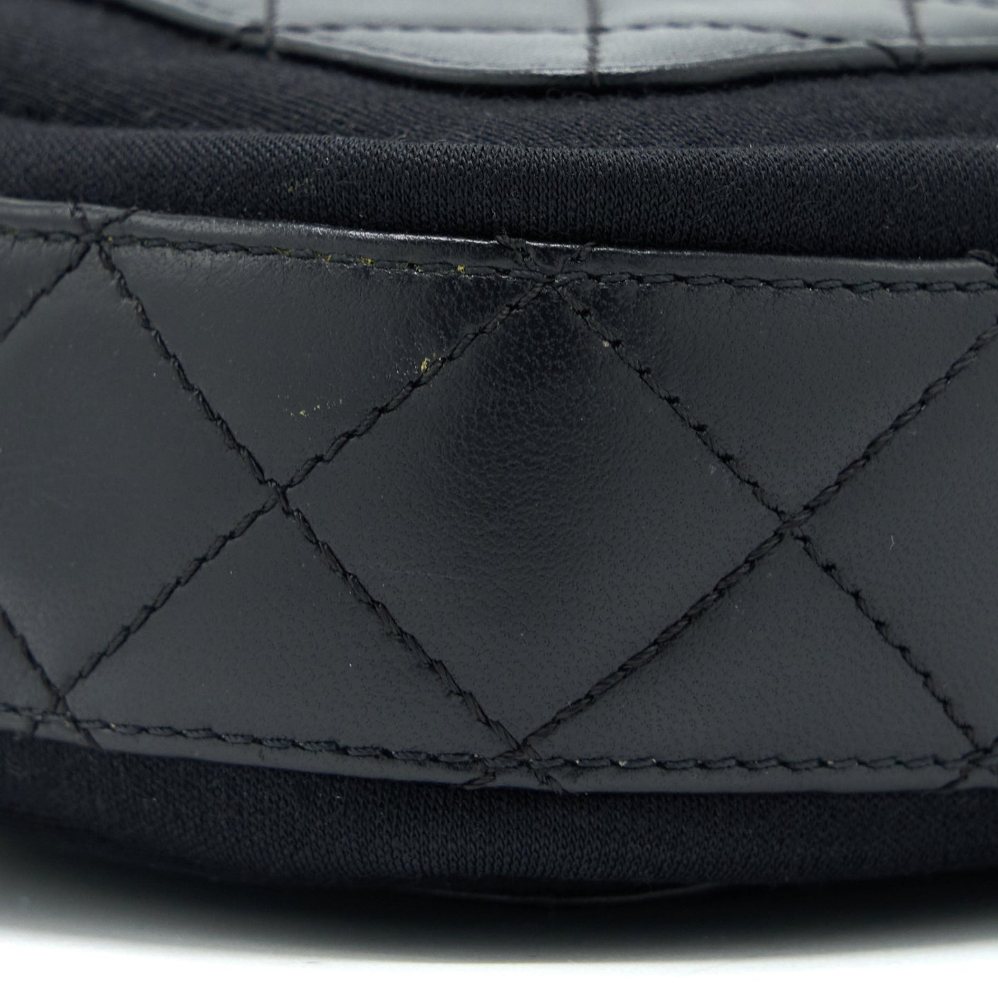 Chanel Camera Bag Leather/ Canvas Black GHW