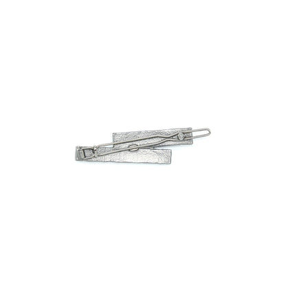 Chanel 31 Cambon Barrette Hair Clip In Silver Plated Metal