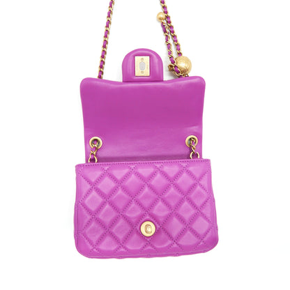 Chanel Pearl Crush Lambskin NA114 Purple GHW