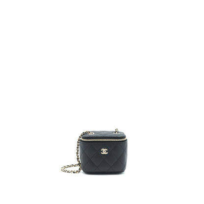 Chanel 22C Mini Vanity With Chain Black Caviar LGHW