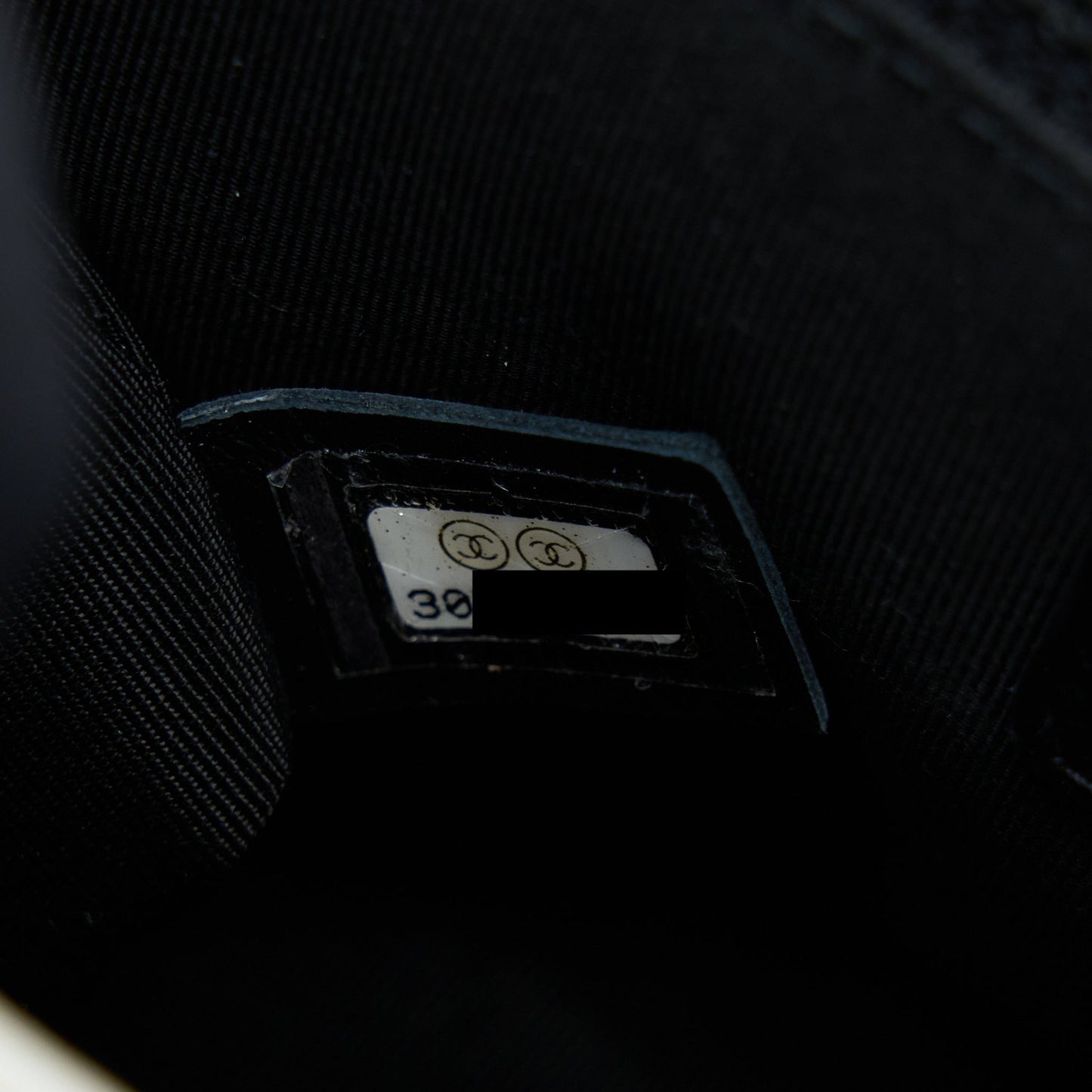 Chanel Seasonal Flap Bag Caviar White With Black Hardware