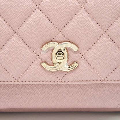 CHANEL BUSINESS AFFINITY FLAP BAG QUILTED CAVIAR SMALL IN SMALL