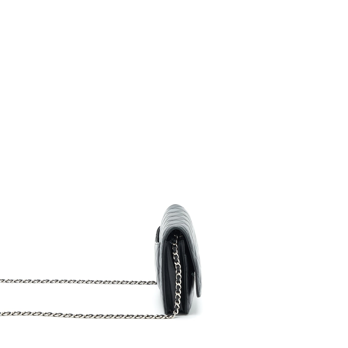 Chanel Wallet On Chain Lambskin Black SHW