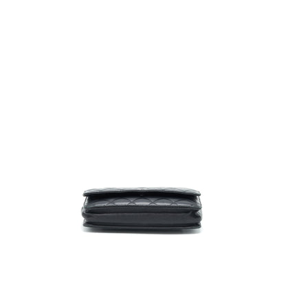 Chanel Wallet On Chain Lambskin Black SHW