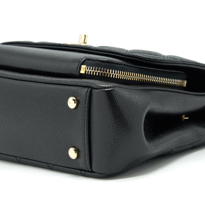 Chanel Medium Business Affinity Bag Caviar Black LGHW (Microchip)