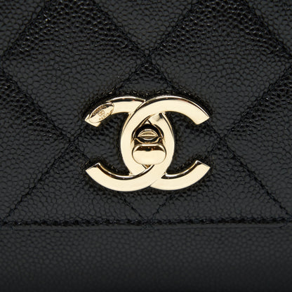 Chanel Medium Business Affinity Bag Caviar Black LGHW (Microchip)