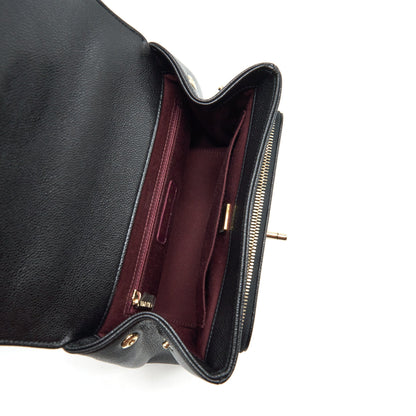Chanel Medium Business Affinity Bag Caviar Black LGHW (Microchip)