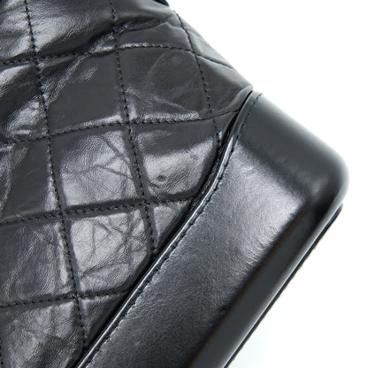 Chanel Small Gabrielle Hobo Bag Calfskin Black Multicolour Hardware