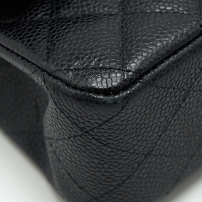 Chanel Medium Classic Double Flap Bag Caviar Black GHW