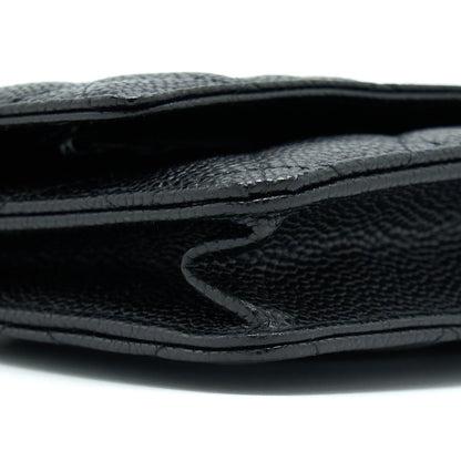 Chanel Classic Wallet On Chain Caviar Black SHW