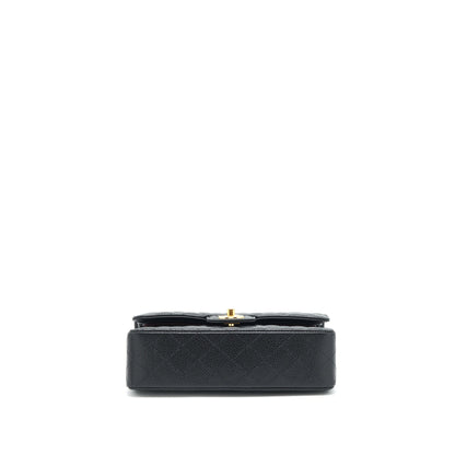 Chanel Small Classic Double Flap Bag Caviar Black GHW (Microchip)