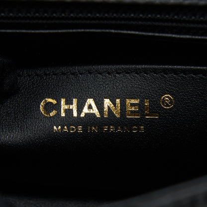 Chanel Mini 2.55 Reissue Flap Bag Aged Calfskin Black Brushed GHW (Microchip)