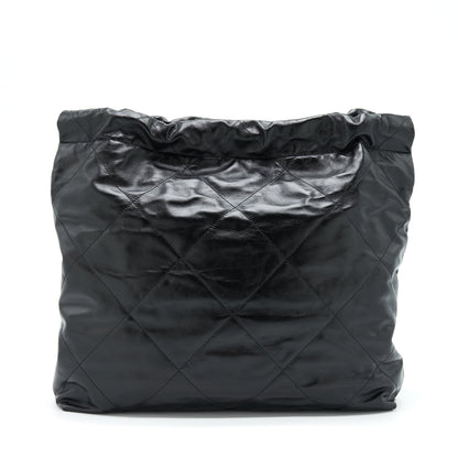 Chanel 22 Bag Shiny Calfskin Black GHW