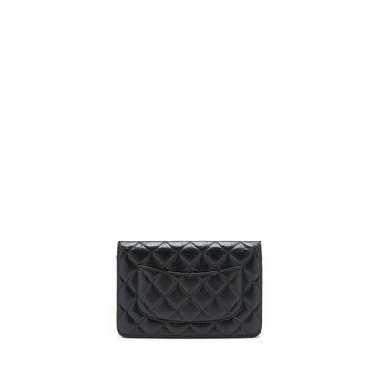 Chanel Reissue Wallet On Chain Aged Calfskin Black with Black Hardware