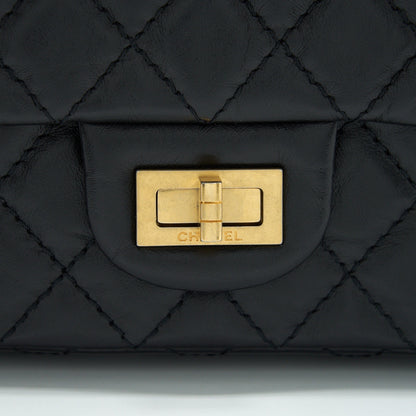Chanel Small Reissue 2.55 Flap Bag Black Brushed GHW
