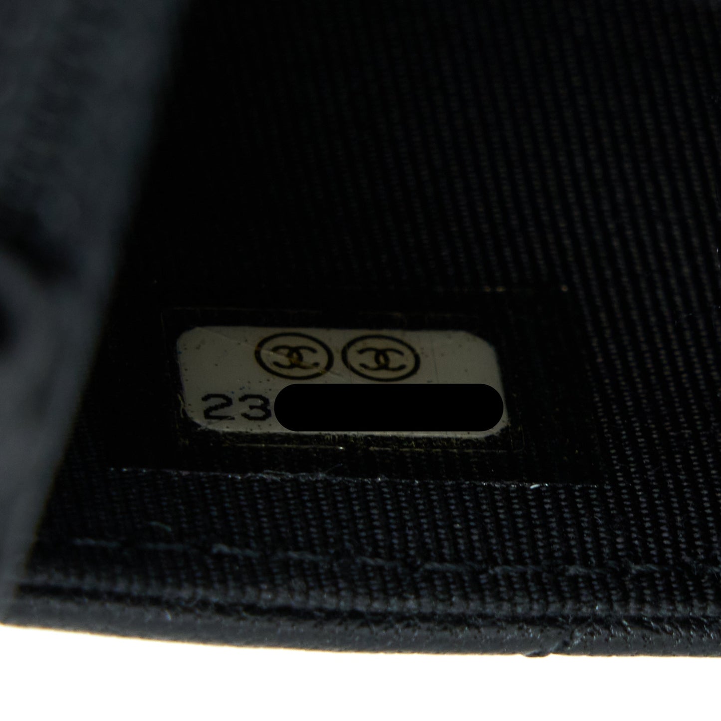 Chanel 2.55 So Black Wallet On Chain Calfskin With Black Hardware