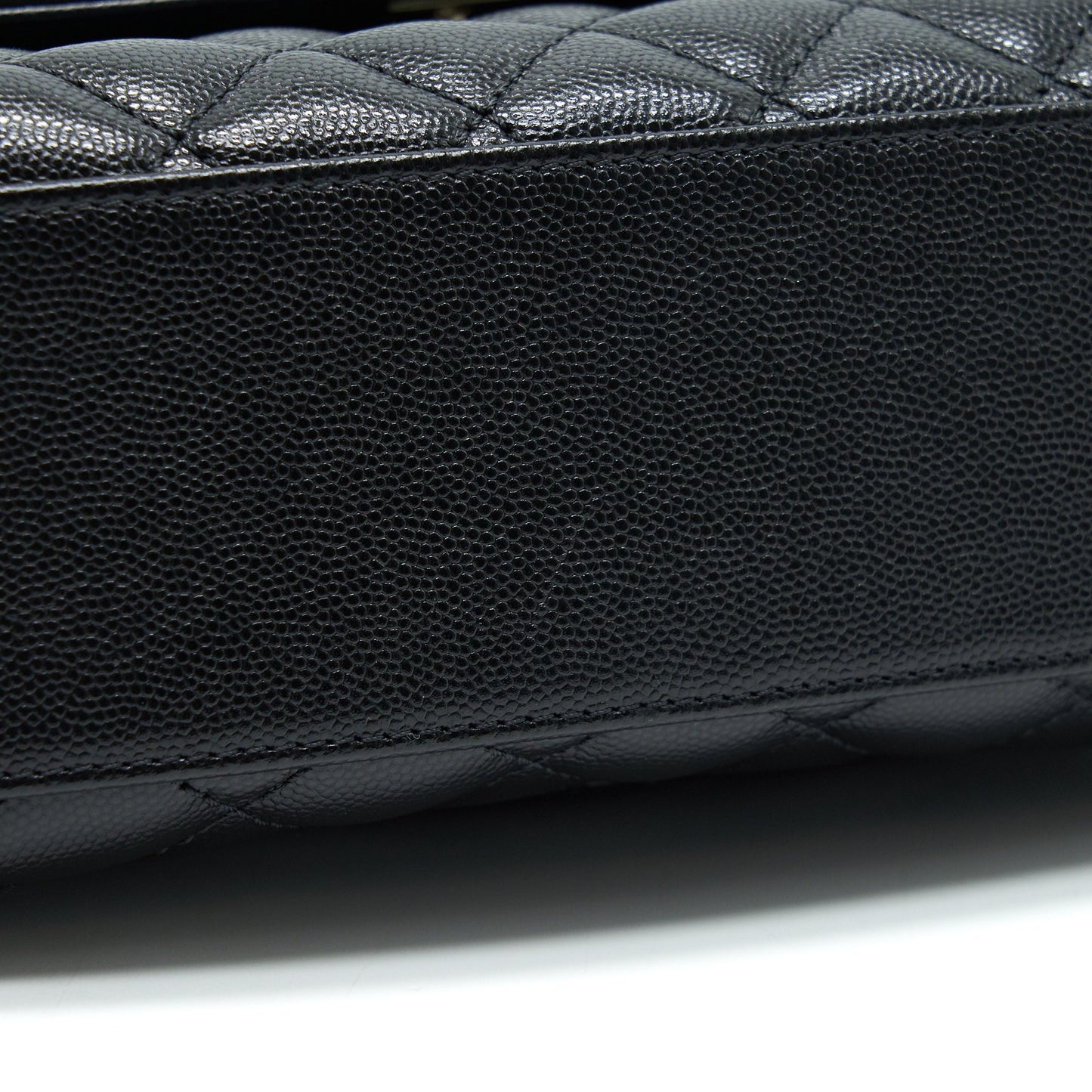 Chanel Small Coco Handle 24cm Caviar Black LGHW Embossed Handle (Microchip)