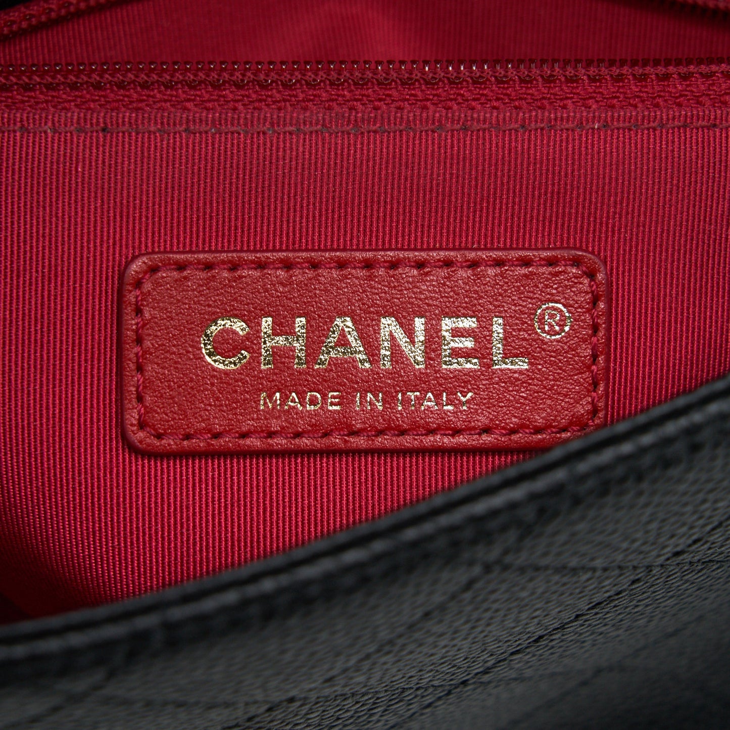 Chanel Caviar quilted flap Bag with handle and Chain Black LGHW