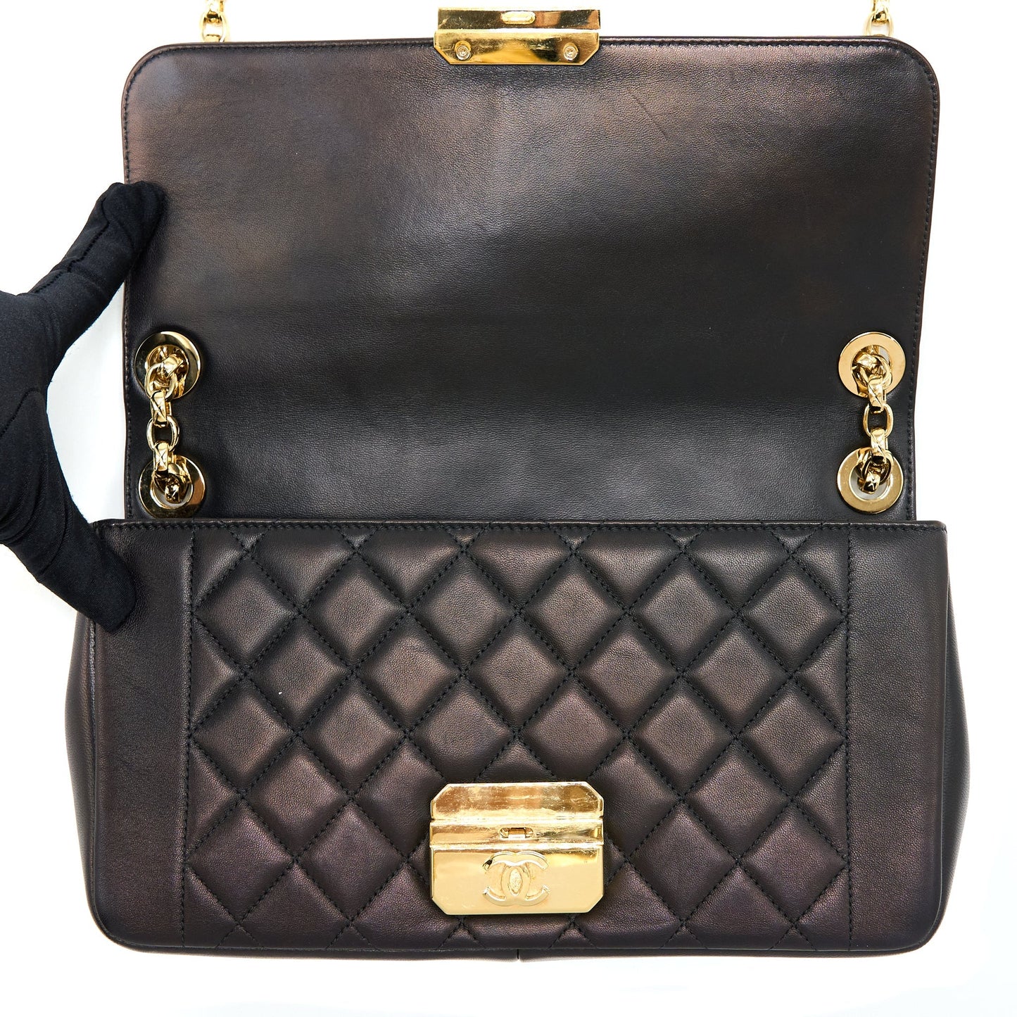 Chanel Seasonal Flap Bag Lambskin Black GHW