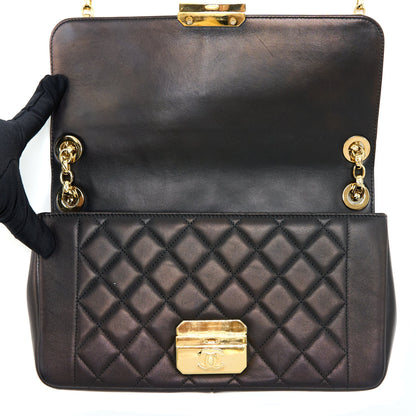 Chanel Seasonal Flap Bag Lambskin Black GHW