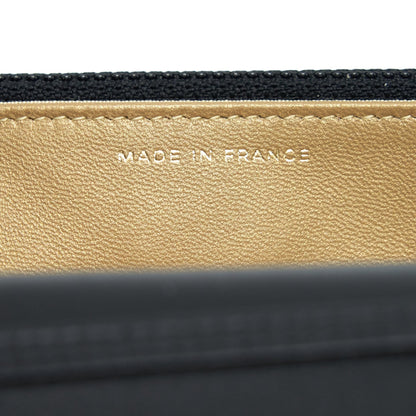 Chanel pearl crush wallet on chain Lambskin black GHW