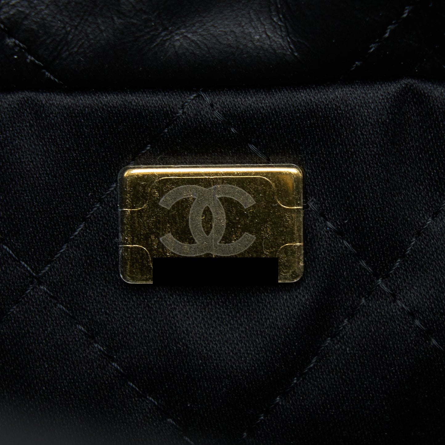 Chanel Small 22 Bag white letter Shiny Calfskin GHW (Microchip)
