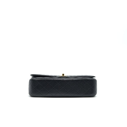 Chanel medium Classic double flap Bag Caviar black GHW serial 25